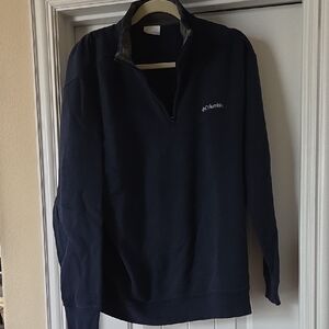 Columbia Men's Dark Blue Zip-Up Sweater